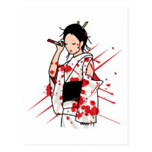 Lady Snow Blood Post Card