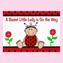 Ladybug Baby Shower Invitation invitations
