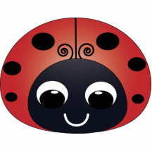 Ladybug Christmas Ornament Photo Cut Out