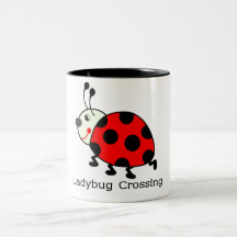 Ladybug Crossing Mugs