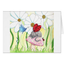 Ladybug Fairy Cat Cards