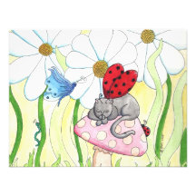 Ladybug Fairy Cat Custom Announcements