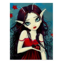 Ladybug Fairy Postcard
