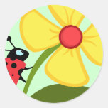 Love Bug - Ladybug Round Sticker | Zazzle