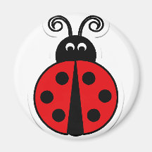 ladybug fridge magnet