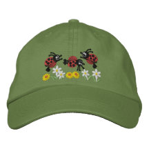 Ladybug Garden Baseball Cap