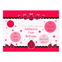 Ladybug Ladybird Invitation