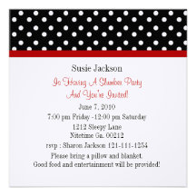 Ladybug Party Invitations