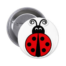 ladybug pinback buttons