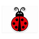 ladybug postcard