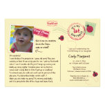 Ladybug Postcard Birthday Party Invitation