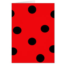 Ladybug Print Card