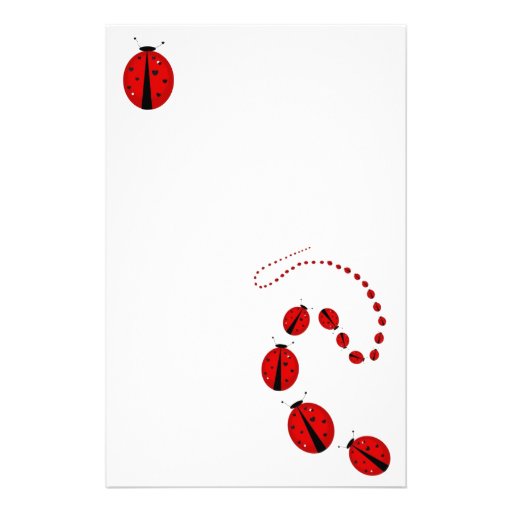 Ladybug Stationery Zazzle