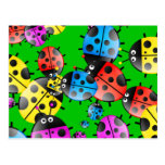 Ladybug Wallpaper Postcard