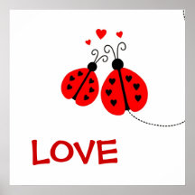 Ladybugs in Love Print