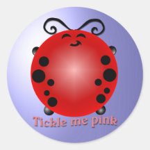 Ladybugs Round Sticker