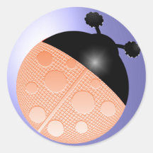 Ladybugs Round Sticker