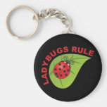 Ladybugs Rule Key Chain