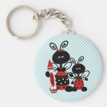 Ladybugs with Colour Teacher's Key Chain