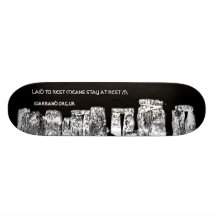 LAID TO REST MEANS STAY AT REST /|\ CUSTOM SKATEBOARD