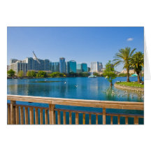 Lake Eola Orlando Florida Greeting Cards