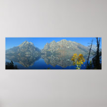 Lake Jenny Mirrors the Tetons Poster