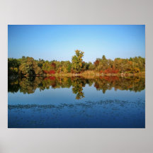 Lake Mirror in the autumn Posters