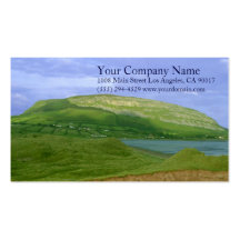 Lake Shore Shoreline Lush Green Grassy Mountains Business Cards