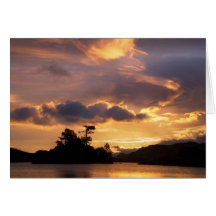 Lake sunrise card