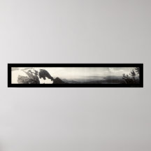 Lake Tahoe CA Panorama Photo 1906 Posters
