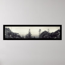 Lake Tahoe Cave Rock Photo 1906 Print