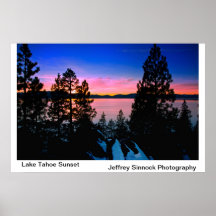 Lake Tahoe Sunset 2011 Print