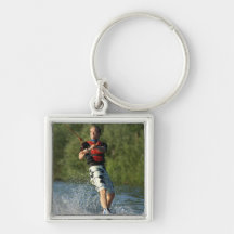 Lake Wakeboarding Keychain