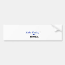 Lake Wales Florida City Classic Bumper Sticker