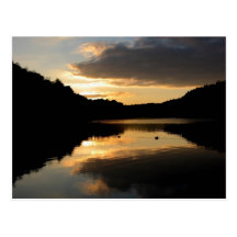 Lakeside Sunset Postcard