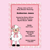 Lamb  Baby Shower Invitation invitations