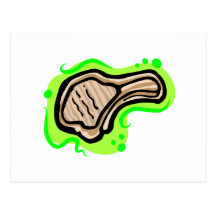 Lamb chop post card