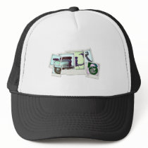 lambretta photo montage trucker hat