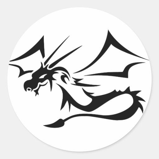 Lambton the Black Dragon Sticker