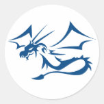 Lambton the Blue Dragon Stickers