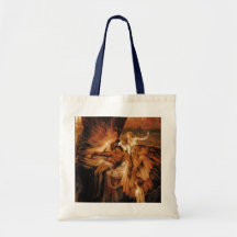Lament for Icarus by Herbert Draper Canvas Bags