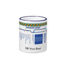 Lancaster Canal Route Map Coffee Mugs