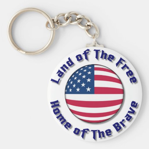 Land of The Free Keychain