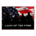 Land Of The Free Veterans Day Greeting Card