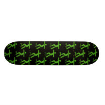 Land Recreation Symbol Skateboard - Green