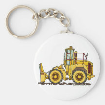 Landfill Compactor Construction Key Chains