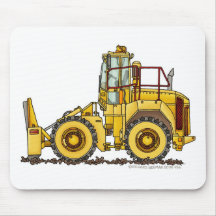 Landfill Compactor Construction Mouse Pad