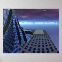 Landing Pad Gingezel Art Centre Sci Fi Landscape Posters
