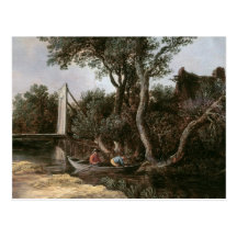 Landscape with Bridge, c.1628 Post Card