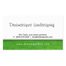 Landscaping Weed Before After Business Card